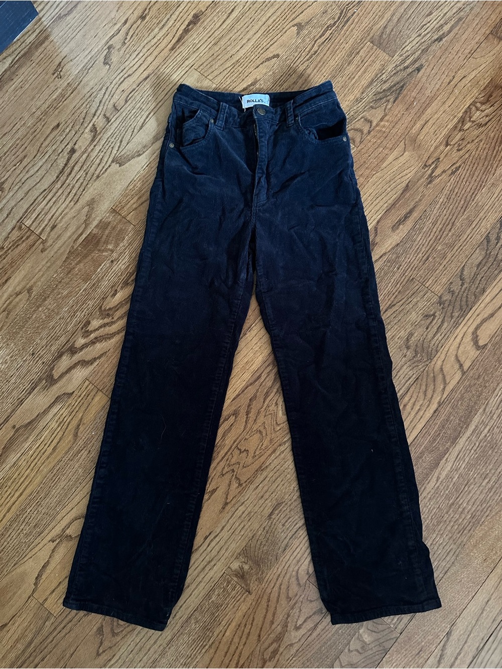 Rolla's High Rise Straight Corduroy Pants